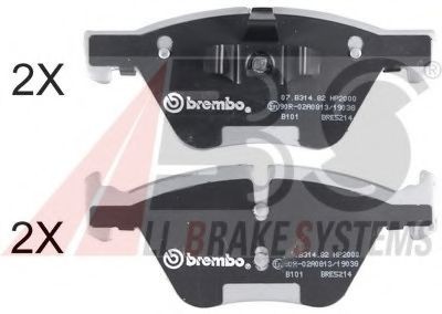 A.B.S. 37551S: Bromsbelägg BREMBO BEARING DISC LINE