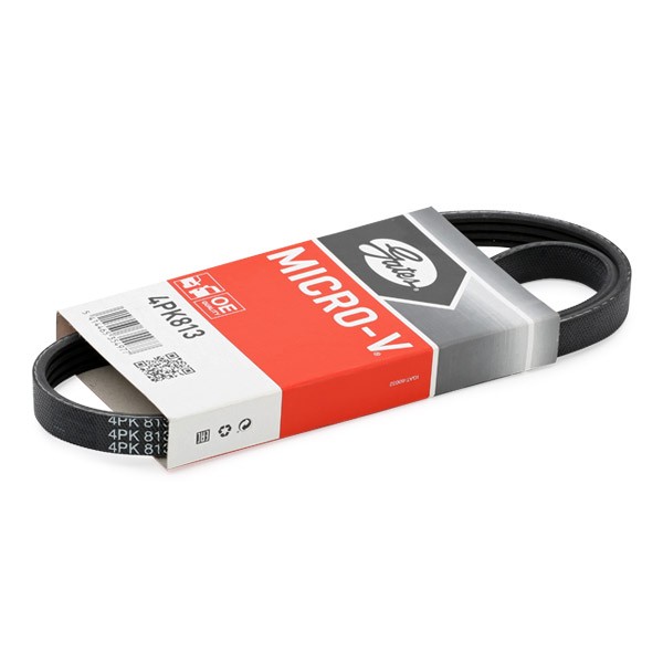 GATES 4PK813: Ozubený klínový řemen 813mm, Počet žeber: 4 Micro-V
