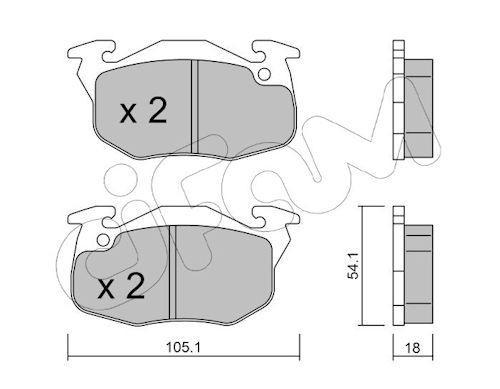 CIFAM 822-037-5: Remblokken