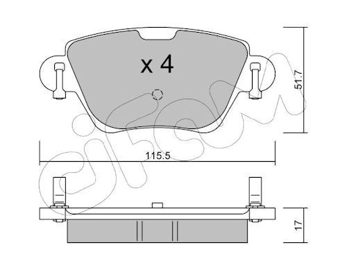 CIFAM 822-319-0: Plaquettes de frein
