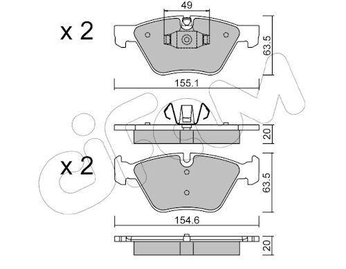 CIFAM 822-557-5: Remblokken