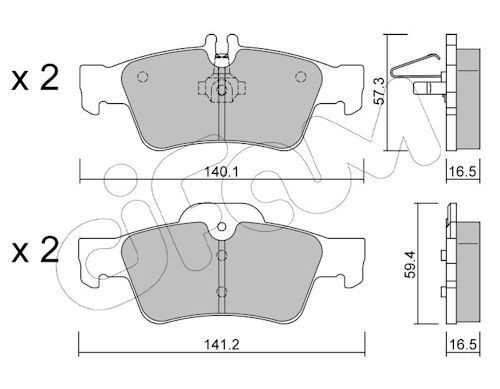 CIFAM 822-568-0: Remblokken