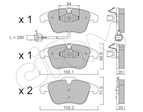 CIFAM 822-675-2: Remblokken