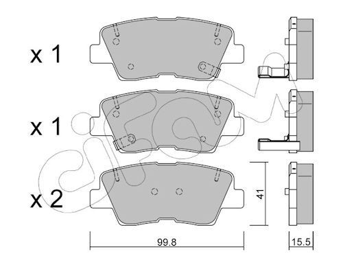 CIFAM 822-886-0: Klocki hamulcowe