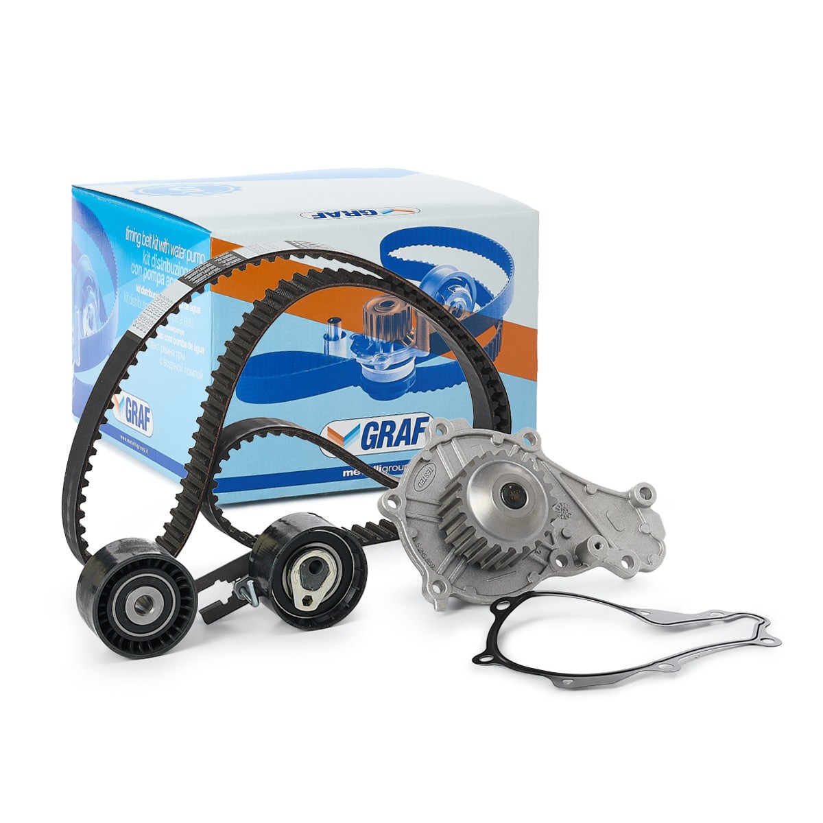 GRAF KP859-1: Bomba de agua + kit de correa de distribución Núm. dientes: 144
