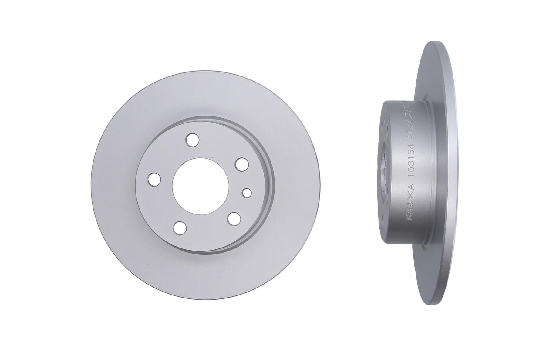 KAMOKA 103134: Bremsscheibe Hinterachse, Ø: 251mm, voll, Ø: 251mm, beschichtet