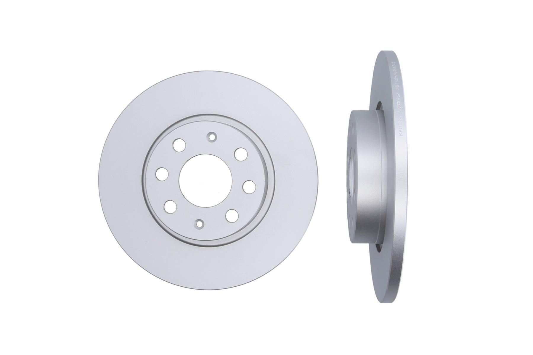 KAMOKA 1033568: Bremseskive foraksel, Ø: 257mm, fuldstændigt, Ø: 257mm, coatet