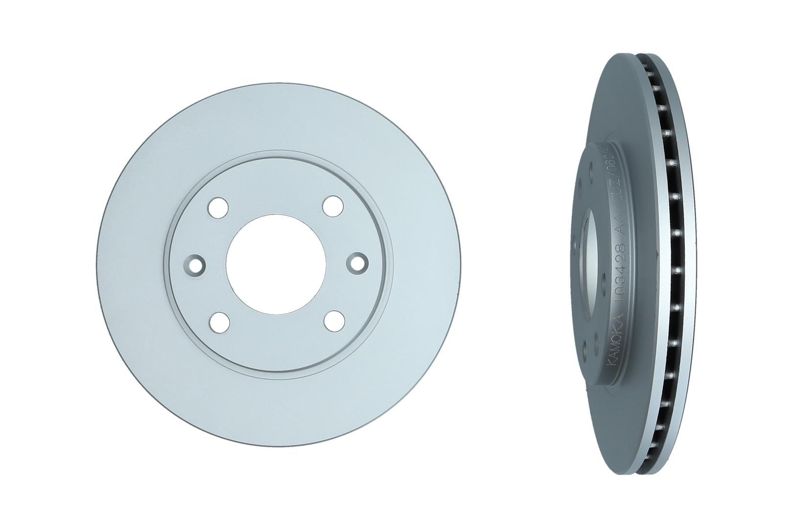 KAMOKA 103428: Féktárcsa elsőtengely, Ø: 247mm, Szellőztetett, Ø: 247mm, bevonatolt