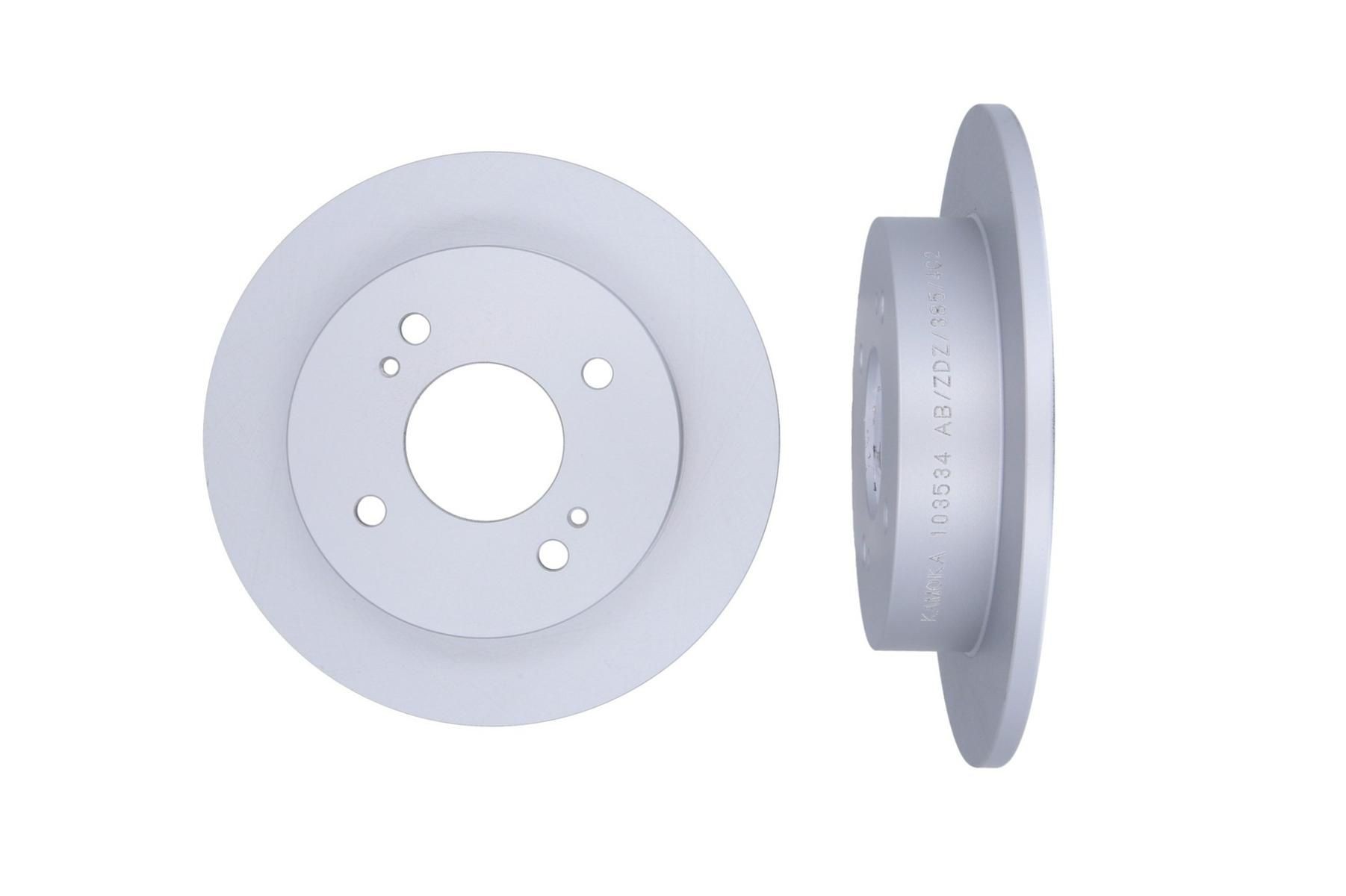 KAMOKA 103534: Bremseskive bagaksel, Ø: 258mm, fuldstændigt, Ø: 258mm, coatet