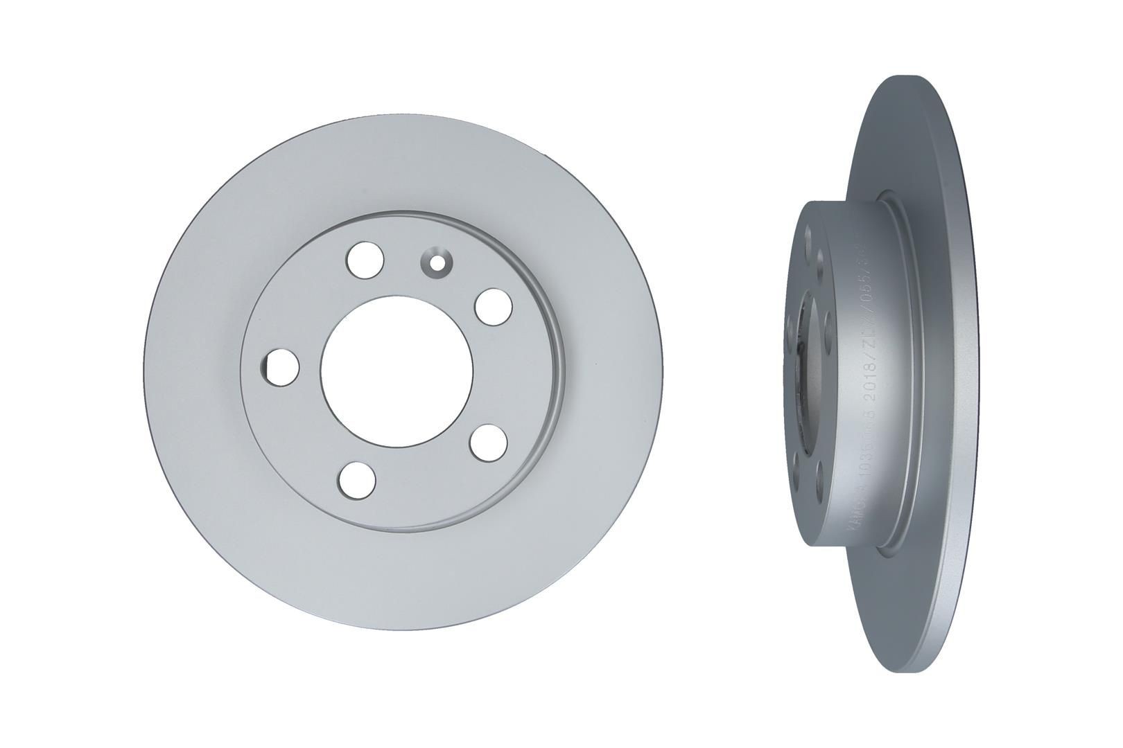 KAMOKA 1036068: Disque de frein Essieu arrière, Ø: 232mm, plein, Ø: 232mm, revêtu