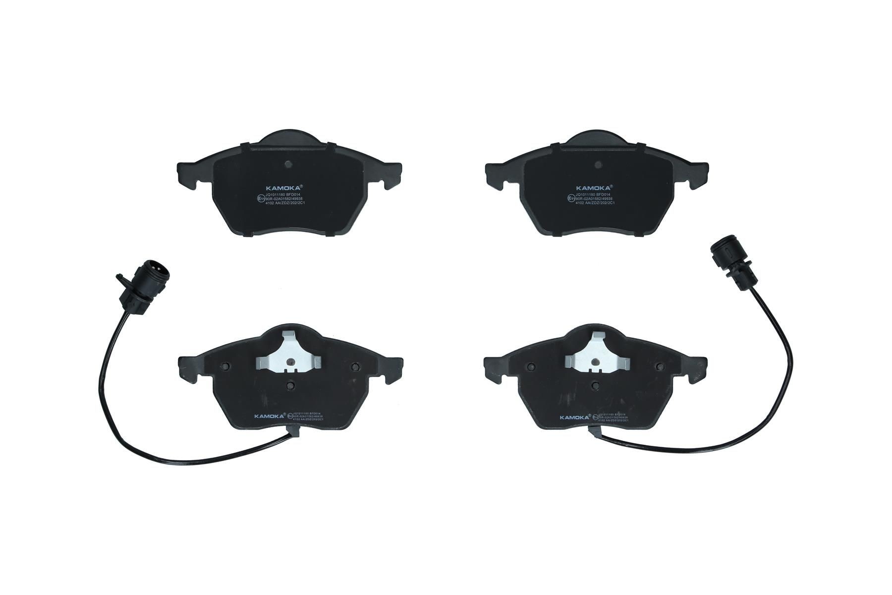 KAMOKA JQ1011180: Klocki hamulcowe Oś przednia