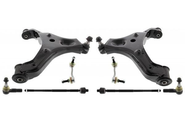 MAPCO 53816/1: Tukivarsisarja, pyörien tuenta Etuakseli, vasen, Etuakseli, oikea, Alla, Alapallo-/pallonivelellä, Kumilaakerilla, sisemmällä ohjausnivelellä, Kuulatapilla