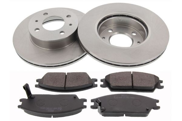 MAPCO 47596: Bremžu komplekts, Disku bremzes Priekšējais tilts, Ø: 241mm, ventilējams