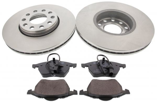 MAPCO 47927: Zestaw do hamulców, hamulce tarczowe Oś przednia, Ø: 288[mm], wentylowany, z podkładką wytłumiającą