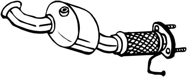 BOSAL 090-628: Katalüsaator koos osadega