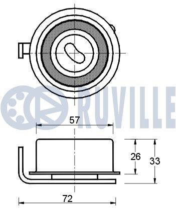 RUVILLE 935167: Tukivarsi Teräslevy, Alapallo-/pallonivelellä