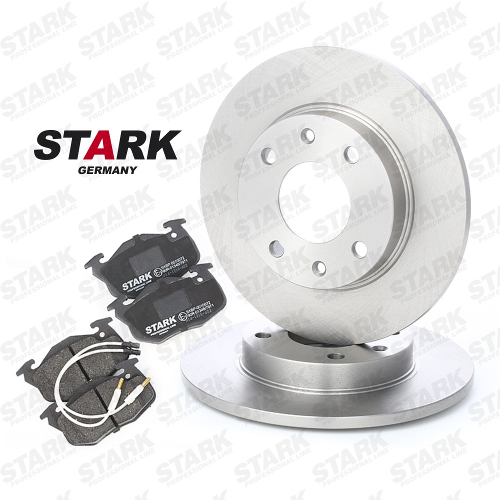 STARK SKBK-1090050: Fék készlet, tárcsafék elsőtengely, Ø: 247mm, tele
