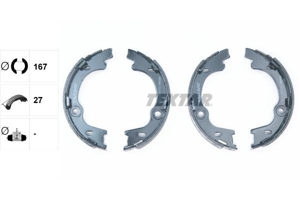 TEXTAR 91082400: Bremžu loku kompl., Stāvbremze bez stāvbremzes sviras