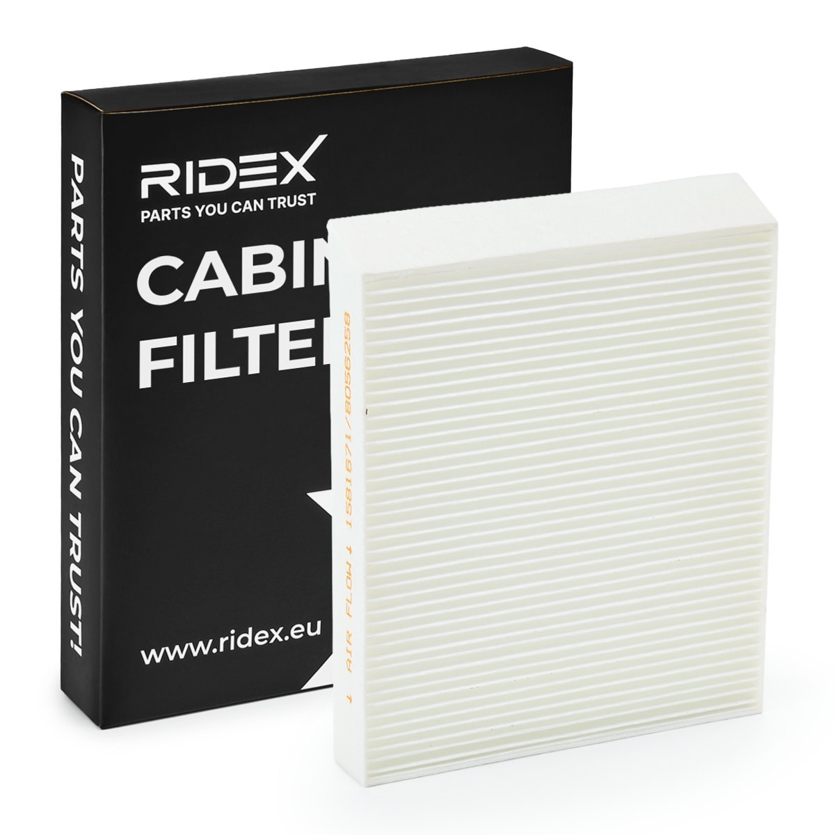 RIDEX 424I0123: Interieurfilter Papier, Filter insert, pollenfilter