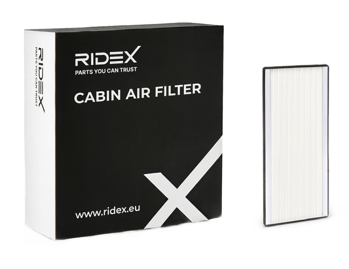 RIDEX 424I0118: Filtro de habitáculo Filtro antipolen, Filtro de partículas, Cartucho filtrante