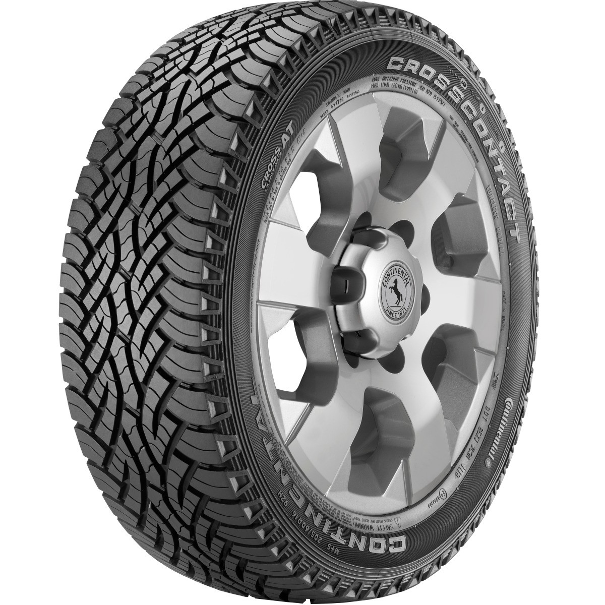 Continental 1547625: Continental ContiCrossContact AT 215/65 R16 98T avec rebord protecteur de jante