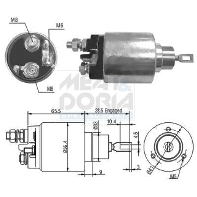 MEAT & DORIA 46035: Solenoid, electromotor