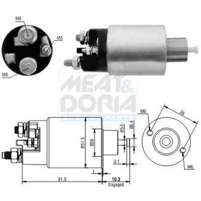 MEAT & DORIA 46100: Magneettikytkin, käynnistin