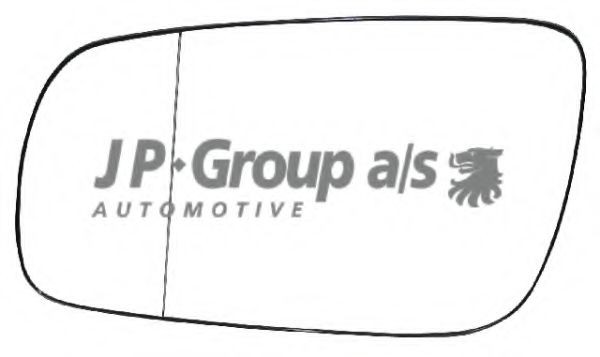 JP GROUP 1189300870: Κρύσταλλο καθρέφτη, εξωτ. καθρέφτης JP GROUP αριστερά
