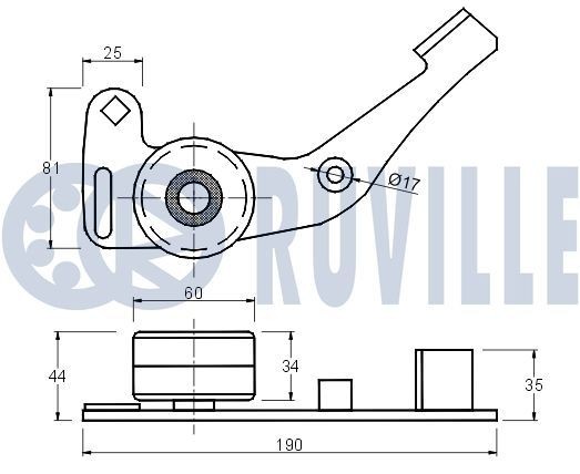 RUVILLE 939113: Tukivarsi Teräslevy