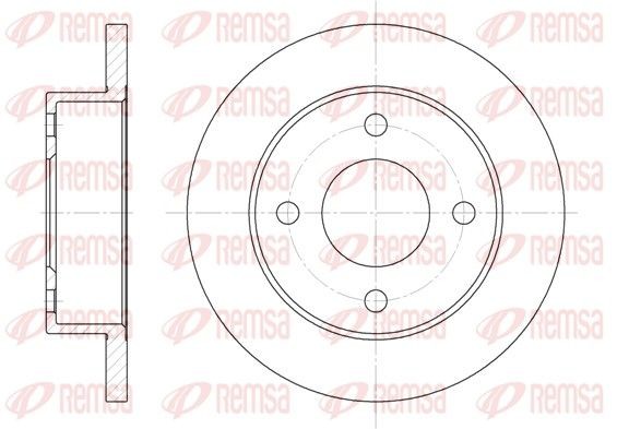 REMSA 6012.00: Piduriketas Esisild, Ø: 214mm, täis, Ø: 214mm