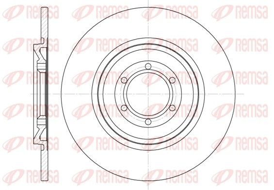 REMSA 6140.00: Jarrulevy Taka-akseli, Ø: 250mm, täysi, Ø: 250mm