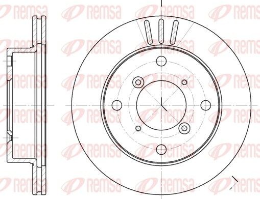 REMSA 6399.10: Bremseskive foraksel, Ø: 231mm, ventileret, Ø: 231mm