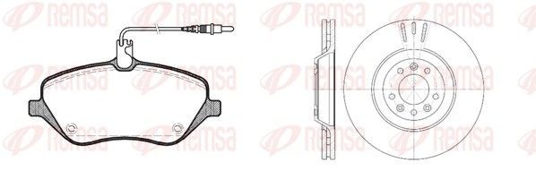 REMSA 81101.00: Remschijven en blokken Vooras, Ø: 330mm, Geventileerd