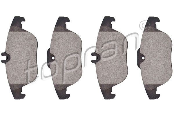 TOPRAN 401 667: Bromsbelägg Bakaxel, utan tillbehör, med monteringsanvisning