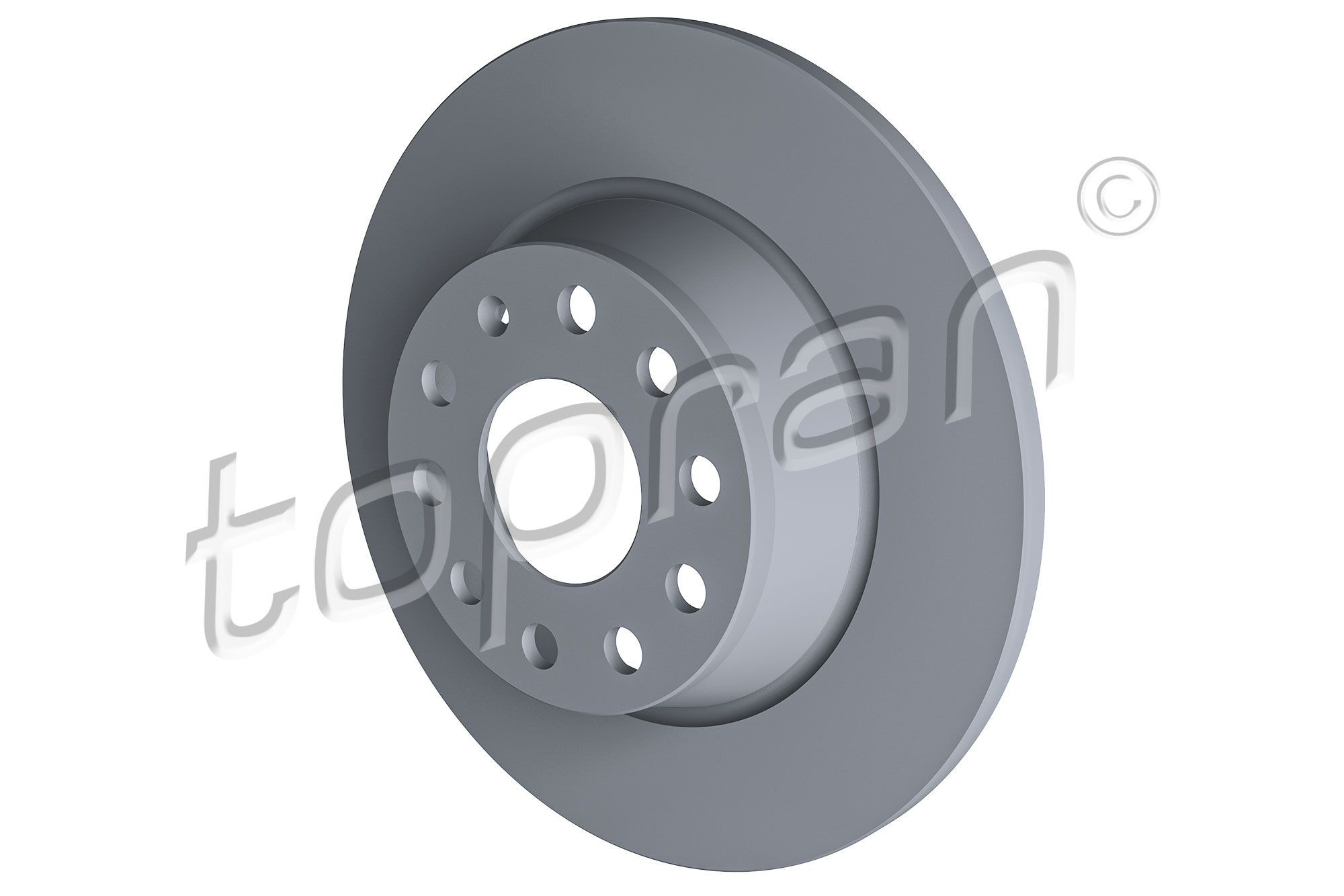TOPRAN 115 893: Tarcza hamulcowa Oś tylna, Ø: 282[mm], pełny, Ø: 282[mm], pokryty
