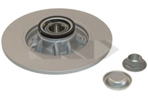 SPIDAN 72154: Bremsscheibe Hinterachse, links, rechts, Ø: 249mm, Ø: 249mm, mit ABS-Sensorring, mit integriertem Radlager