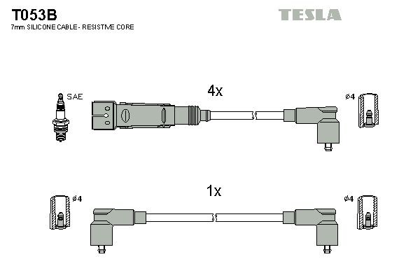 TESLA T053B: Zündleitungssatz