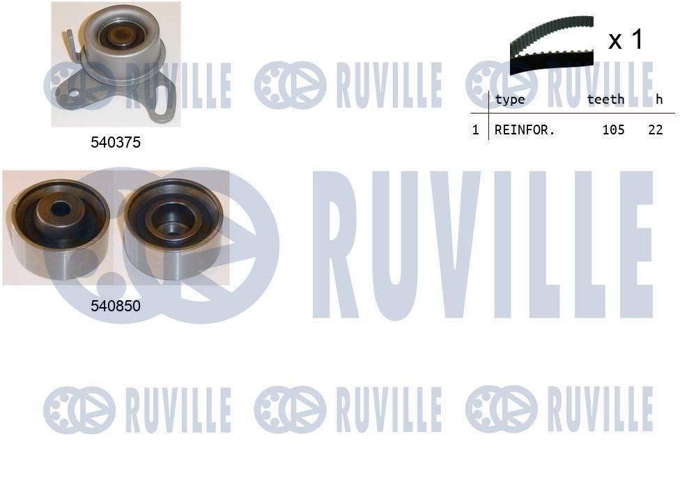 RUVILLE 5635884: Poly V-riem set