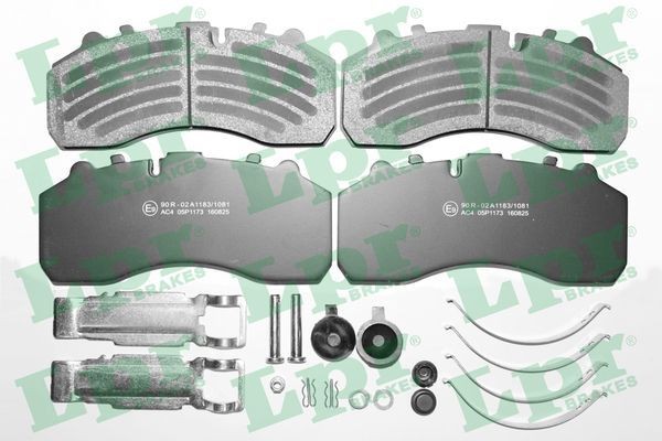 LPR 05P1173K: Bromsbelägg med tillbehör