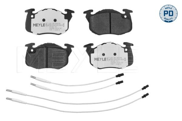 MEYLE 025 209 0618/PD: Bremseklodser foraksel, med anti-knirke-plade, MEYLE-PD Quality