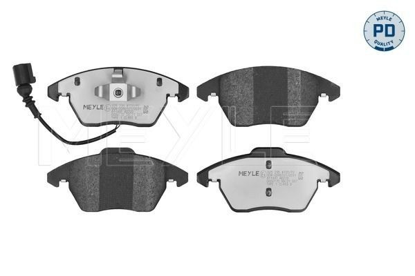 MEYLE 025 235 8720/PD: Bremseklodser foraksel, med anti-knirke-plade, MEYLE-PD Quality