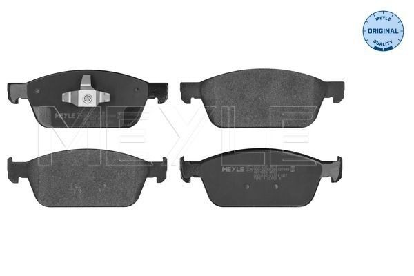 MEYLE 025 257 3618: Bremseklodser foraksel, med anti-knirke-plade, ORIGINAL Quality