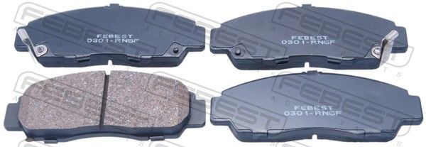 FEBEST 0301-RN5F: Bromsbelägg framaxel