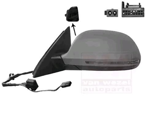 VAN WEZEL 0370817: Външно огледало * HAGUS * ляво