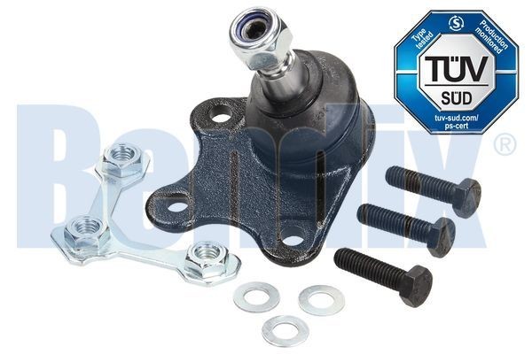 BENDIX 041449B: Fuseekogel rechts, Vooras, Onder, 14,9mm, Met bevestigingsmatriaal