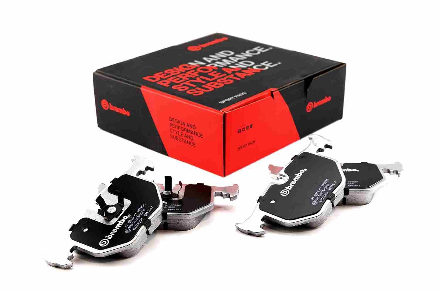 BREMBO 07.B315.01: Högeffekts-bromsbeläggsats UPGRADE, SPORT | HP2000