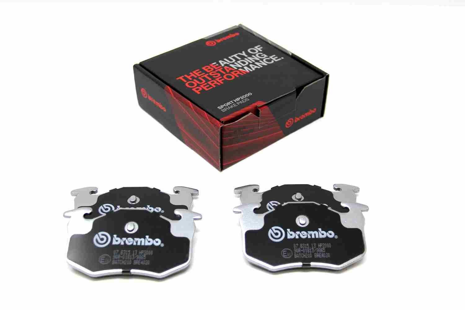 BREMBO 07.B315.13: Raceing-piduriklotsi komplekt SPORT PADS HP2000