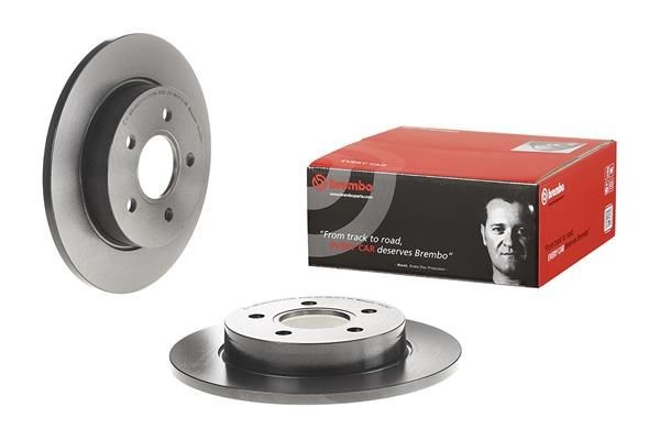A.B.S. 08.A029.21: Bromsskiva BREMBO COATED DISC LINE Ø: 265mm, full, Grått gjutjärn, Ø: 265mm, belagd