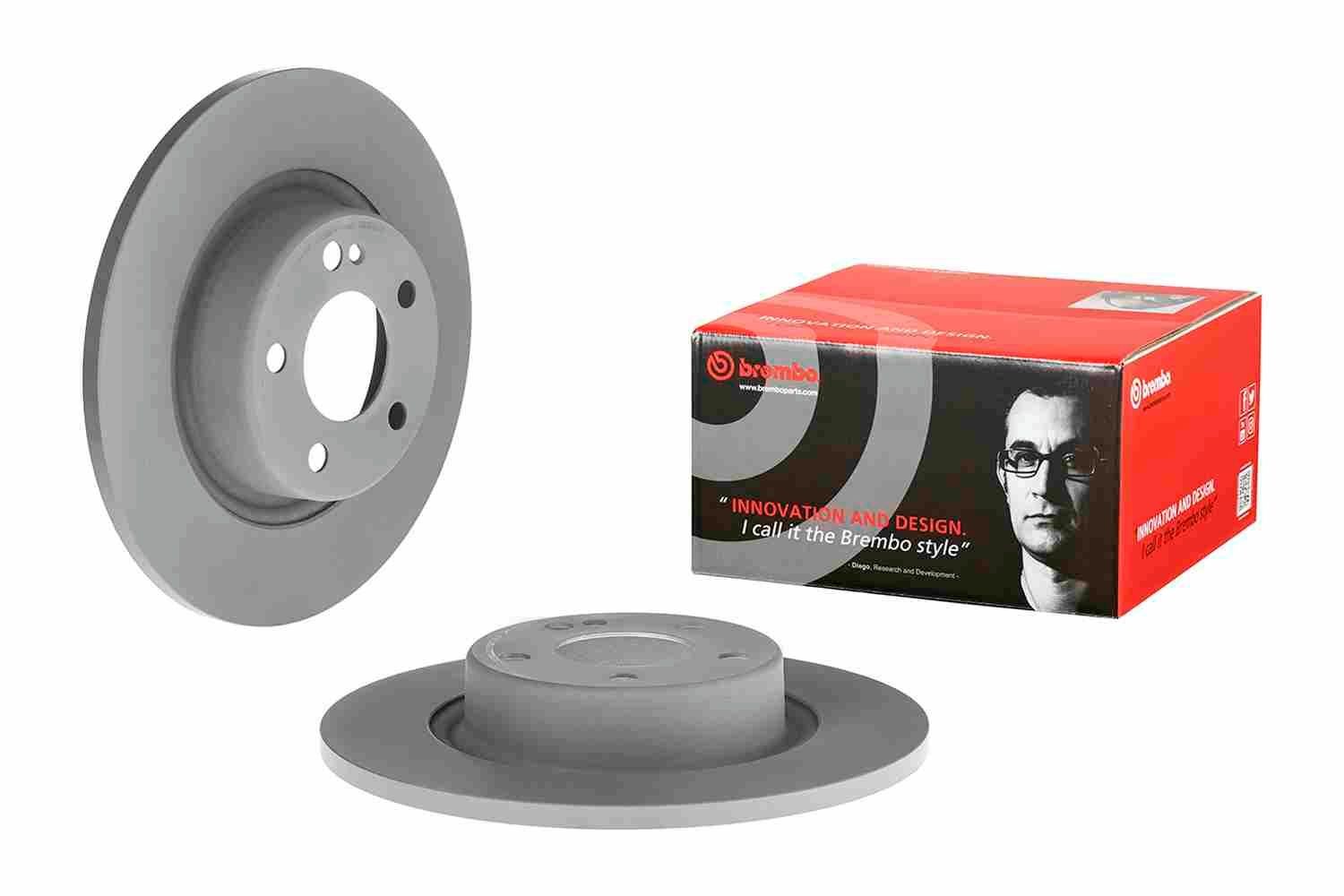 BREMBO 09.C285.10: Disque de frein Ø: 258mm, ventilé de l'intérieur, avec vis/boulons Prime