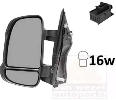 VAN WEZEL 0983801: Ārējais atpakaļskata spogulis * HAGUS * pa kreisi